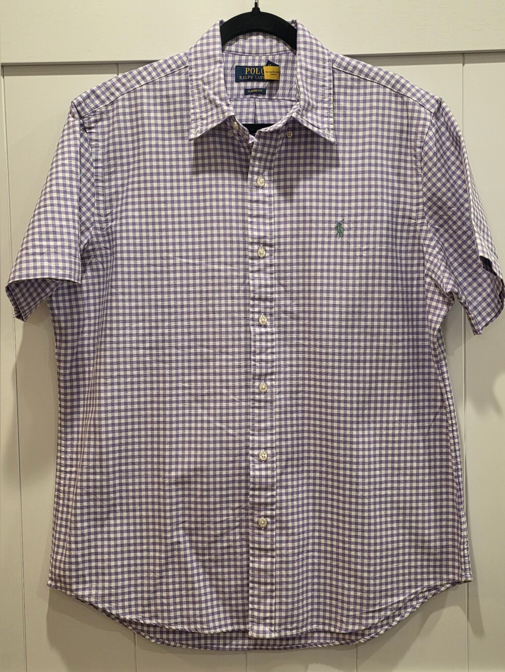 Polo Ralph Lauren Classic Fit Gingham Oxford Button-up Shirt Size L  158